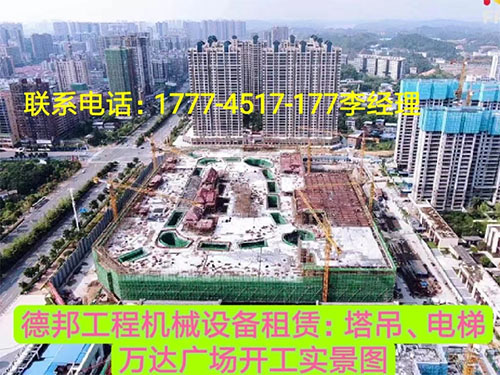 萬(wàn)達(dá)廣場(chǎng)、岳麓青城一二三期   租賃塔吊、電梯實(shí)情